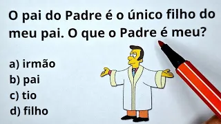 5 QUESTÕES DE RACIOCÍNIO LÓGICO - Nível 1 - Prof.Marcelo
