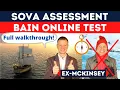 Bain Online Test 2025 Sova Assessment Bain Deloitte KPMG Full Walkthrough