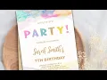 Paint Birt ay Invitations How to Edit on Zazzle YouTube Etsy zazzle