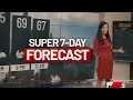 Super 7-Day Forecast Dangerous heat spotty storm chances continue