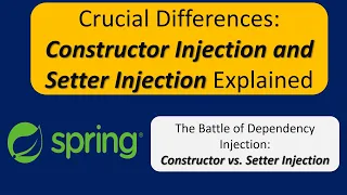 Crucial Differences Constructor Injection and Setter Injection Explained Spring Tutorial