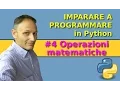 Imparare a programmare in Python operazioni matematiche