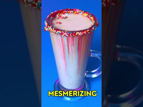 Milk Makeover: From Plain to Colorful in Seconds! 🥤🎨