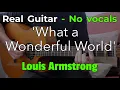 Download Lagu What a Wonderful World – Louis Armstrong (Acoustic Karaoke in F) | No Vocals • 104 BPM