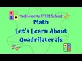 Math Grade 3 Let s Learn About Quadrilaterals