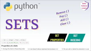 Sets in Python Examples Properties Functions Remove Pop Add