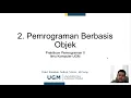 Praktikum Pemrograman II - 2 Pemrograman Berbasis Objek