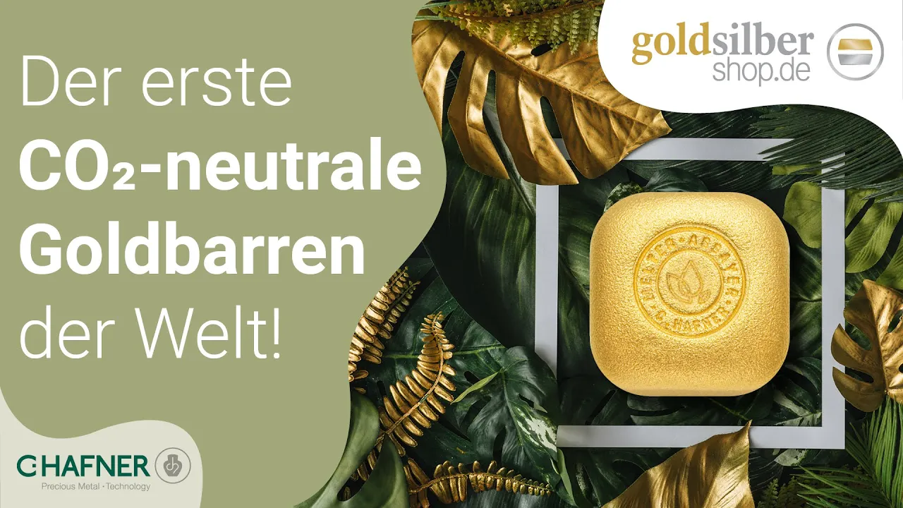 Weltneuheit! Der erste komplett CO2-neutral hergestellte Goldbarren