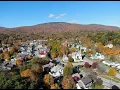 Ludlow VT Downtown Drone