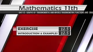 Download NEW Math 11th Exercise 12.5 | INTRODUCTION \u0026 EXAMPLES | General Solution of Trigonometric Equations MP3