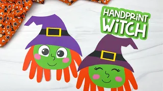 Witch Handprint Craft For Kids
