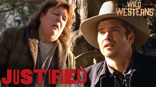 justified raylan ruins mags family dinner ft timothy olyphant wild westerns