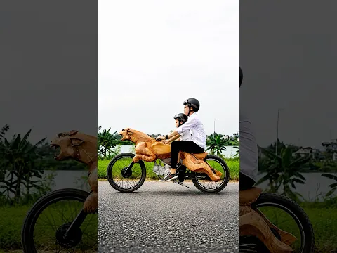 From Old Bike to the Coolest Custom Ride  #homemade #woodscraft #diy