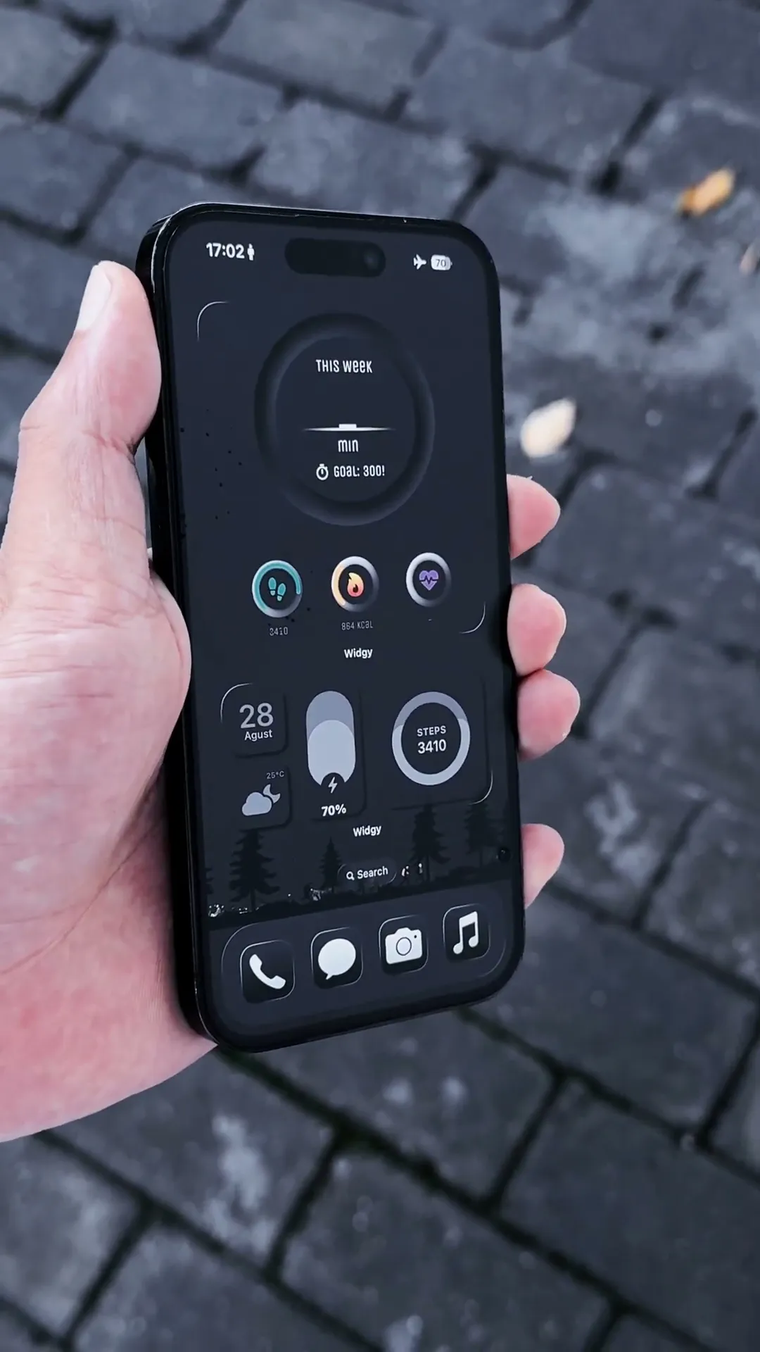 iPhone Wallpaper and Widget Setup Preview