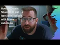 How to Create SharePoint List Item level actions with Power Automate