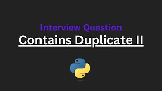 Contains Duplicate II - Leetcode 219