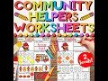 Community Helpers Worksheets for Kindergarten 1st and 2nd Grade