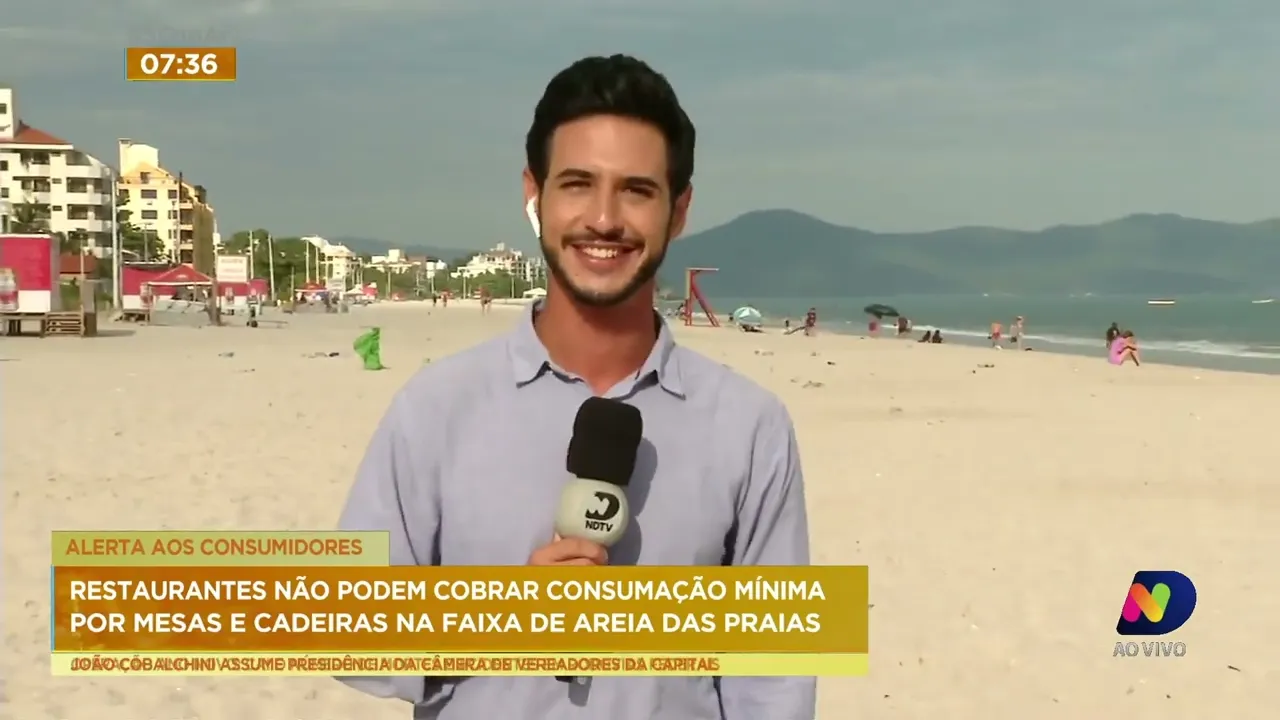 Restaurantes não podem cobrar consumação mínima por mesas e cadeiras na faixa de areia das praias