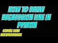 How to draw Regression Line in Python using np polyfit Free Notebook