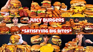 The JUCIEST BURGERS In The World🍔😱 | Satisfying Big Bites asmr mukbang