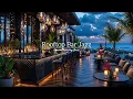 Download Lagu Rooftop Bar Jazz Evening – Sunset Ocean Views, Candle Glow \u0026 Relaxing Ambience