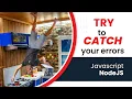 Try Catch in JAVASCRIPT NodeJS - wrapping an API request