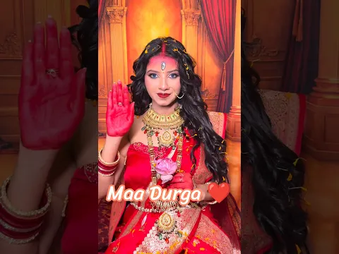 Maa Durga Makeup Look Transition ❤️ #maadurga #durgapuja #makeup