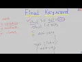 Java-90 Final Variable in Java Final Keyword in Java