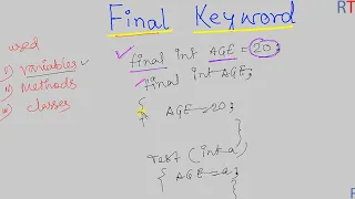 Java-90 Final Variable in Java Final Keyword in Java