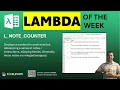 LAMBDA of the Week L - NOTE