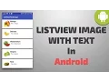 Listview image with text in android