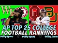 Revealing the AP 25 College Football Rankings l Bama makes the jump Oklahoma bottoms out and more