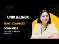 Echo Compress Command in Unix Linux