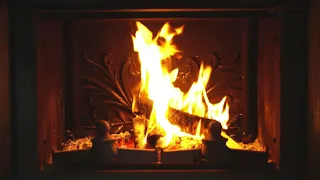 FIREPLACE 10 MINUTES Relaxing Fire Burning Video Crackling Fireplace Sounds 