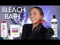 how to do a bleach bath to remove tones grey hair prep 2024