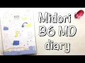 Midori Pocket Diary 2025 B6 Dog full flip through