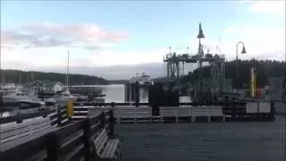 Friday Harbor WSDOT Ferry Terminal on a Sunday Morning San Juan Island WA