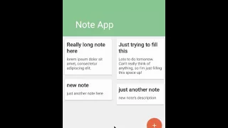 Android SQLite Database with SugarORM - Making a Note App Tutorial Link
