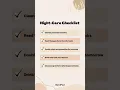 Night-Care Checklist