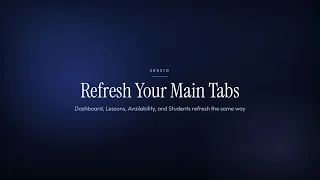 How to Refresh Sessio Data Coach Quick Guide