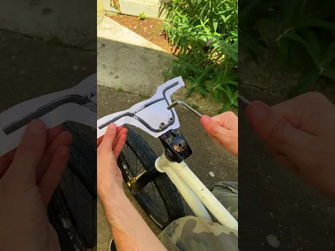 Printed new BMX handlebars! 🤣🚲 #bicycle #diy