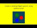 How to create spinner using python turtle