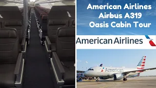 American Airlines oasis Airbus A319 Cabin Tour