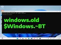 How To Delete windows old and Windows BT Folders after Windows Upgrade or Update