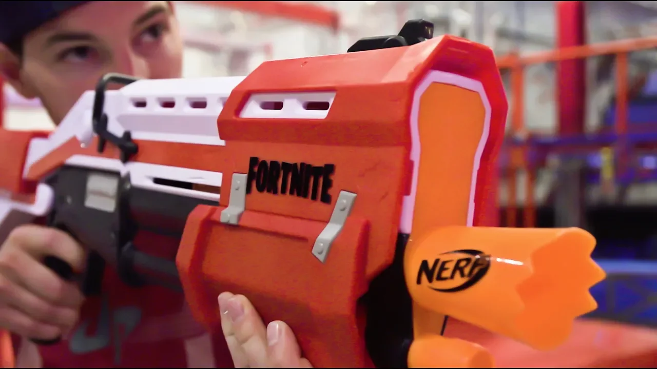 Nerf Fortnite Blasters Battle | Dude Perfect