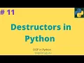 Destructors in Python OOP in Python