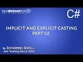 C tutorial for beginners - C Implicit and Explicit