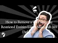 How to Remove a User from the Restricted Entities List in Microsoft 365 Defender