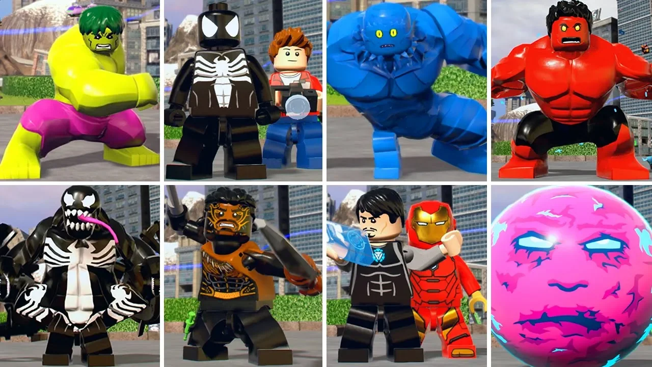 The Best HULK Transformations Animation w/ Lego Red Hulk, Venom Transformations. 