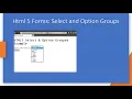 039 HTML5 Group Combo Box Items using OptGroup Tag